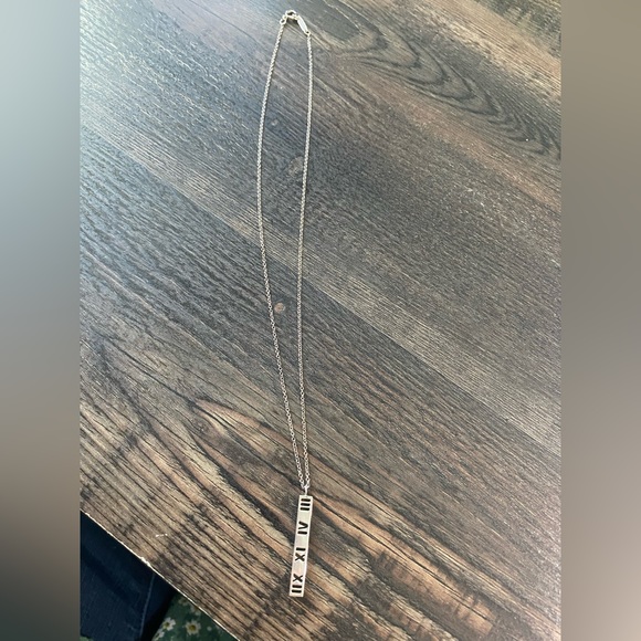 Tiffany & Co.® Atlas Bar Roman Numerals Pendant Necklace - Picture 5 of 5
